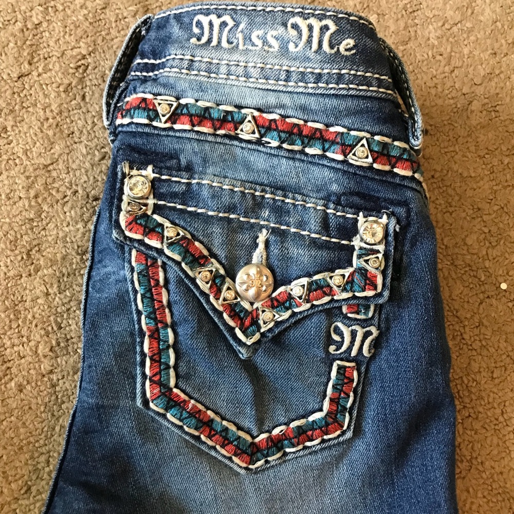 Miss Me size girls 8 skinny jeans